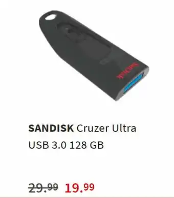 MediaMarkt Sandisk Cruzer Ultra USB 3.0 128GB aanbieding