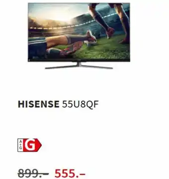 MediaMarkt Hisense 55U8QF aanbieding