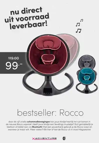 Baby & Tiener Rocco wipstoel aanbieding