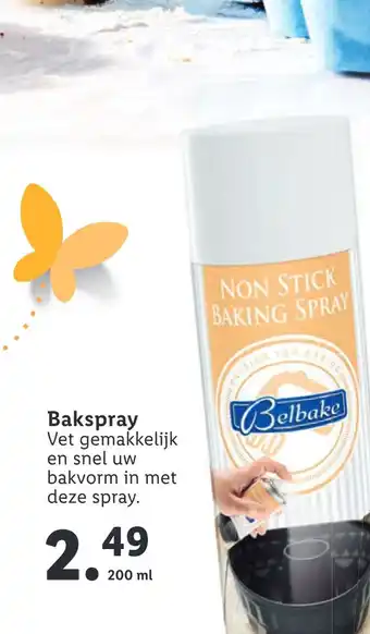 Lidl Bakspray 200ml aanbieding