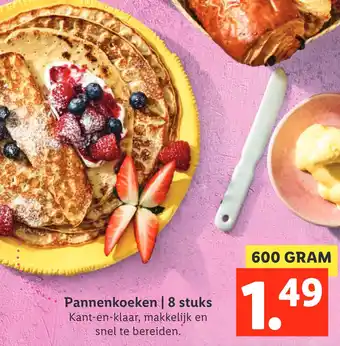 Lidl Pannenkoeken 600 gram aanbieding