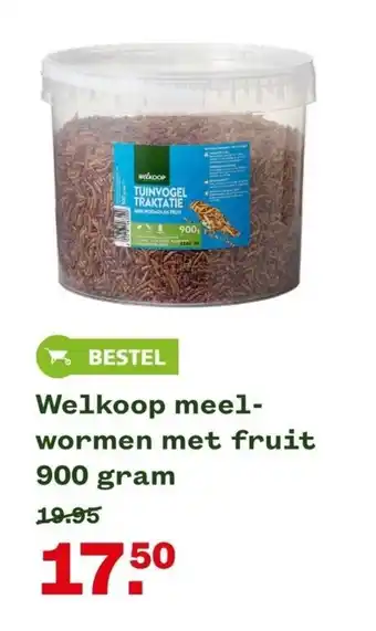 Welkoop Meelwormen met fruit 900 gram aanbieding