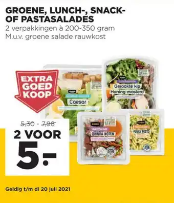 Jumbo Groene, lunch-, snack- of pastasalades 200-350 gram aanbieding