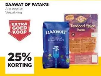 Jumbo Daawat of patak's aanbieding