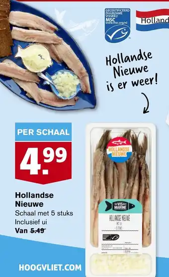 Hoogvliet Hollandse Nieuwe 5 st aanbieding