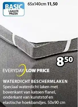 Jysk WATERDICHT BESCHERMLAKEN 50x90cm aanbieding