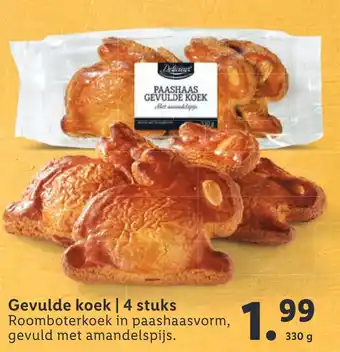 Lidl Gevulde koek 330g aanbieding