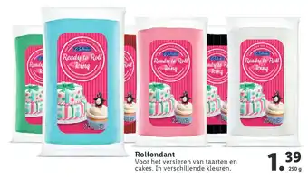 Lidl Rolfondant 250g aanbieding