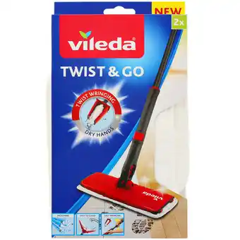 Action Vileda vervangingsmop Twist & Go aanbieding