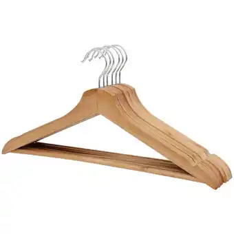 Action Houten kledinghangers aanbieding