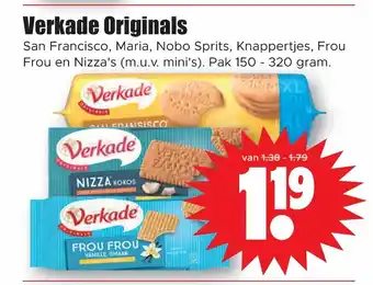 Dirk Verkade Originals pak 150-320 gram aanbieding