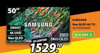 Expert Samsung Smart Neo QLED 4K UHD TV QE50QN93BAT 50" aanbieding