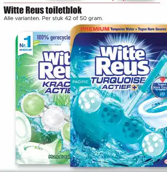 Dirk Witte Reus toiletblok per stuk 42 of 50 gram aanbieding