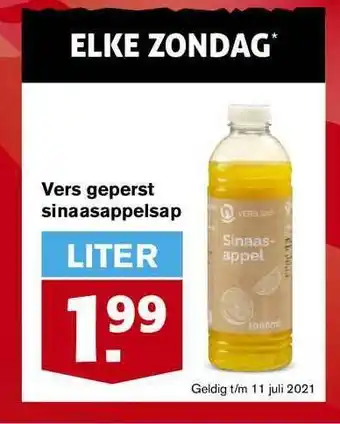 Hoogvliet Vers Geperst Sinaasappelsap aanbieding