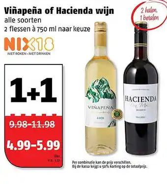 Poiesz Viñapeña of Hacienda wijn aanbieding