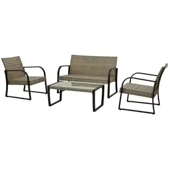 Action Rattan tuinset aanbieding