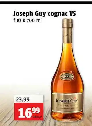 Poiesz Joseph Guy Cognac VS 700ml aanbieding