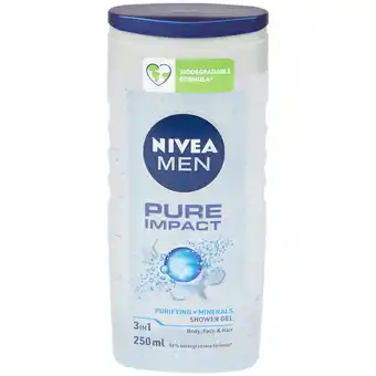 Action Nivea 3-in-1 douchegel Pure Impact aanbieding