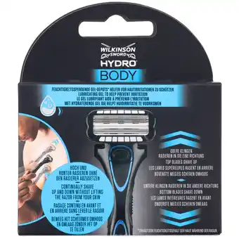 Action Wilkinson scheermes navulling Hydro Body aanbieding