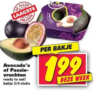 Nettorama Avocado's of Passievruchten aanbieding