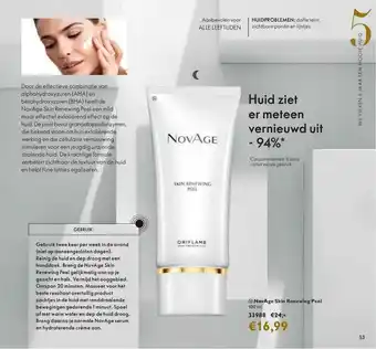 Oriflame NovAge Skin Renewing Peel aanbieding