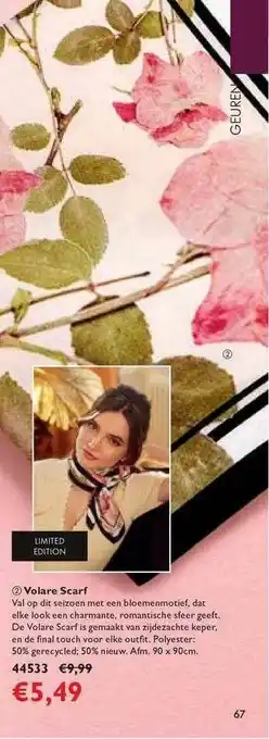 Oriflame Volare Scarf aanbieding