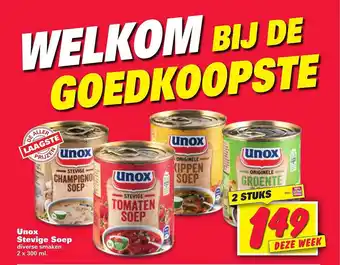 Nettorama Unox Stevige Soep 300ml aanbieding