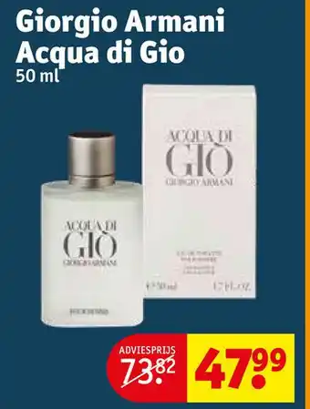 Kruidvat Giorgio Armani Acqua di Gio aanbieding