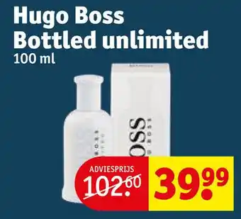 Kruidvat Hugo Boss Bottled unlimited aanbieding