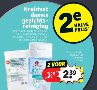 Kruidvat Kruidvat dames gezichtsreiniging aanbieding