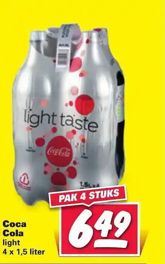 Nettorama Coca Cola Light 1.5 liter aanbieding