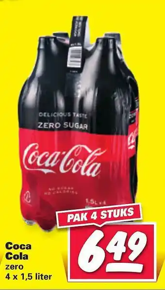 Nettorama Coca Cola Zero 1.5 liter aanbieding