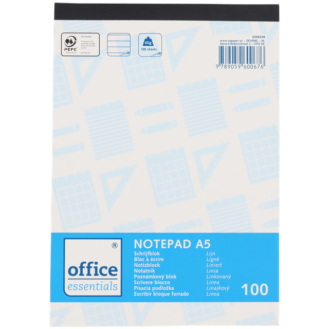 Oxford Office Essentials spiraalschrift, 180 bladzijden, ft A5, geruit 5 mm, geassorteerde kleuren Oxford Office Essentials spiraalschrift, 180 bladzijden, ft A5, geruit 5 mm, geassorteerde kleuren