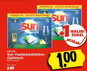 Vomar Voordeelmarkt Sun Vaatwastabletten Optimum aanbieding