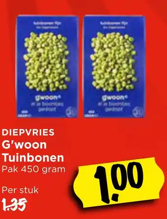 Vomar Voordeelmarkt G'woon Tuinbonen aanbieding