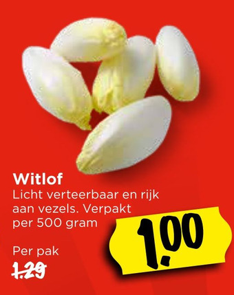 Vomar Voordeelmarkt Witlof aanbieding