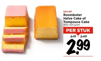 Vomar Voordeelmarkt Roomboter Halve Cake of Tompouce Cake aanbieding