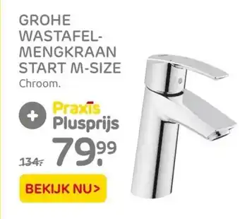 Praxis Grohe Wastafelmengkraan Start M-Size aanbieding