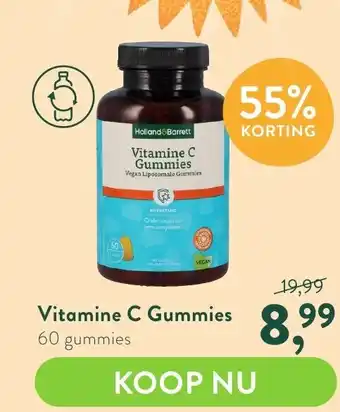 Holland & Barrett Vitamine C Gummies 60 gummies aanbieding