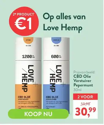 Holland & Barrett CBD Olie Verstuiver Pepermunt 30ml aanbieding