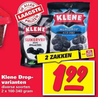 Nettorama Klene Drop- varianten aanbieding