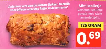 Lidl Mini stolletje 125 gram aanbieding