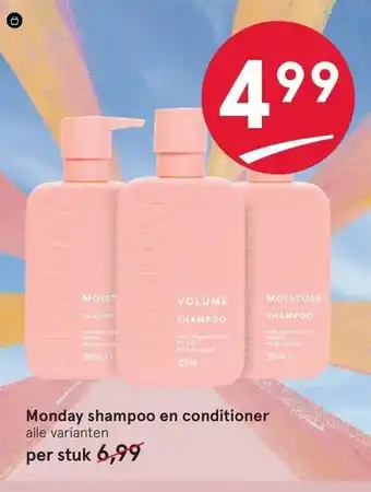 Etos Monday shampoo en conditioner aanbieding