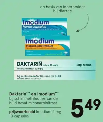 Etos Daktarin*** en Imodium* aanbieding