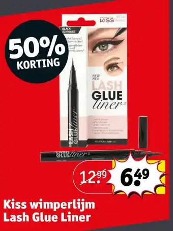 Kruidvat Kiss wimperlijm Lash Glue Liner aanbieding