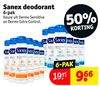 Kruidvat Sanex deodorant aanbieding