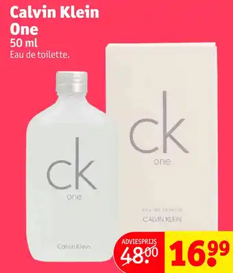 Kruidvat Calvin Klein One aanbieding