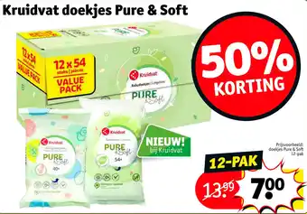 Kruidvat Kruidvat doekjes Pure & Soft aanbieding