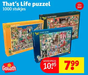 Kruidvat That's Life puzzel 1000 stukjes aanbieding