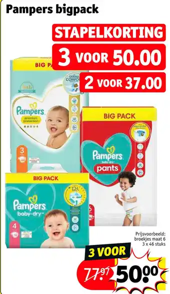 Kruidvat Pampers bigpack aanbieding